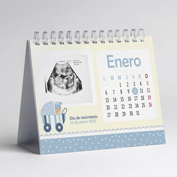 Calendario personalizable nacimiento