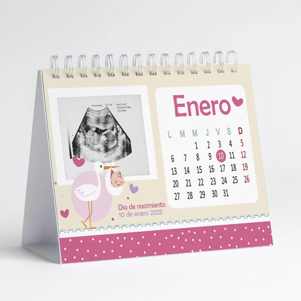 Calendario personalizable nacimiento - Imagen 2